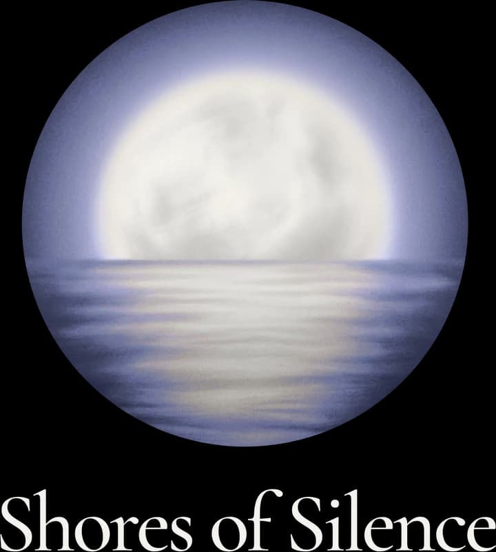 Shores of Silence: a quiet light reflected on still water